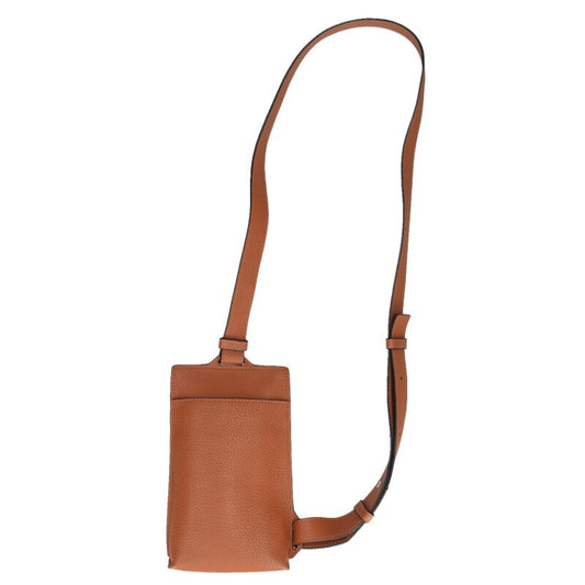 LOEWE Vertical T Pocket Leather Bag Brown Size ONE SIZE
