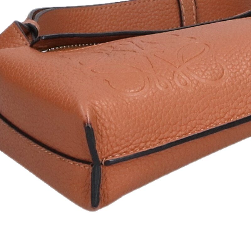 LOEWE Vertical T Pocket Leather Bag Brown Size ONE SIZE