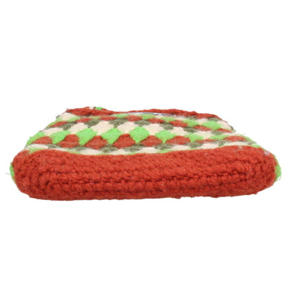 Marni MARNI MARKET Chessboard Knit Multi-Color Shoulder Bag