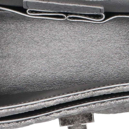 CHANEL 2.55 Quilted Double Flap Bag Silver Size ONE SIZE