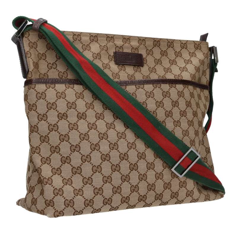 GUCCI GG Canvas Shoulder Bag Beige Size ONE SIZE