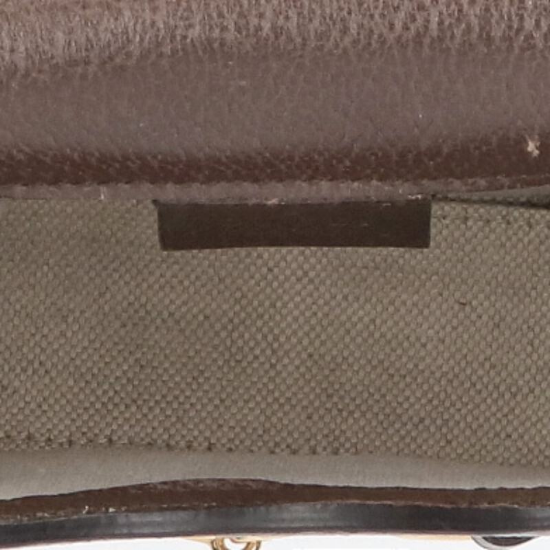 GUCCI Horsebit GG Supreme Shoulder Bag Beige Size ONE SIZE
