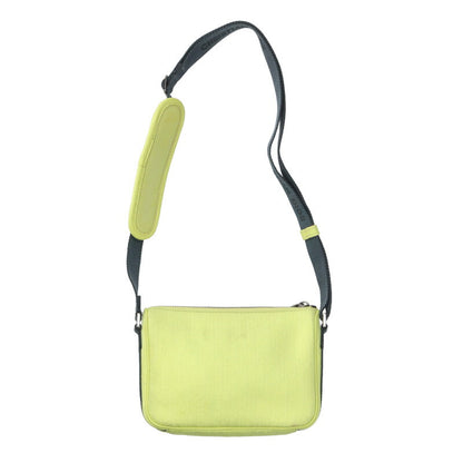 DIOR Oblique Satin Shoulder Bag Yellow Size ONE SIZE