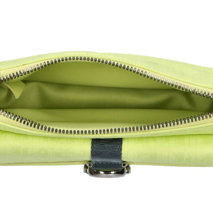 DIOR Oblique Satin Shoulder Bag Yellow Size ONE SIZE