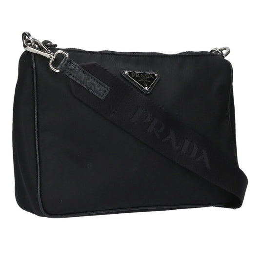 PRADA Triangle Logo Plate Nylon Pouch Shoulder Size ONE SIZE