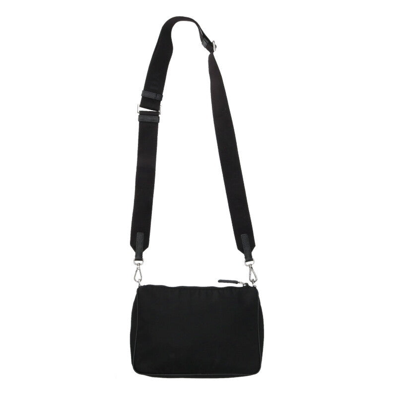 PRADA Triangle Logo Plate Nylon Pouch Shoulder Size ONE SIZE