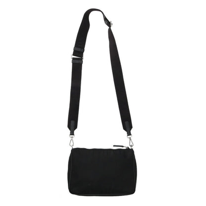 PRADA Triangle Logo Plate Nylon Pouch Shoulder Size ONE SIZE
