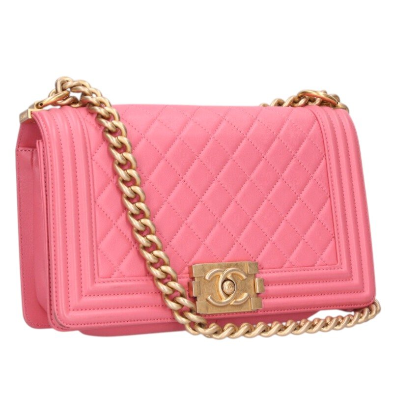 CHANEL Boy Chanel 25 Lambskin Chain Shoulder Size ONE Multi