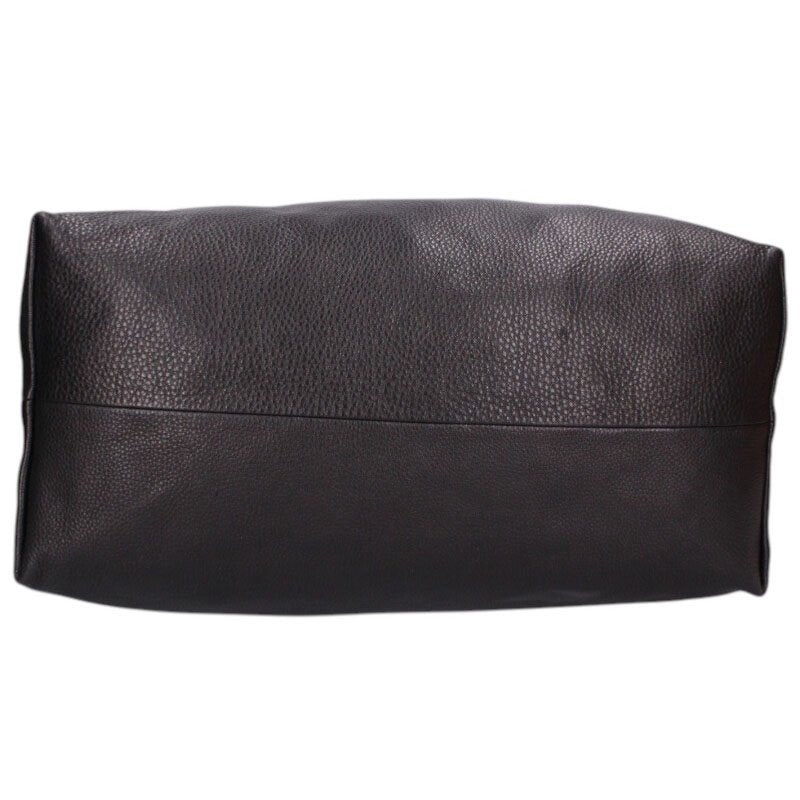 Rick Owens Leather Shoulder Bag Black x Silver