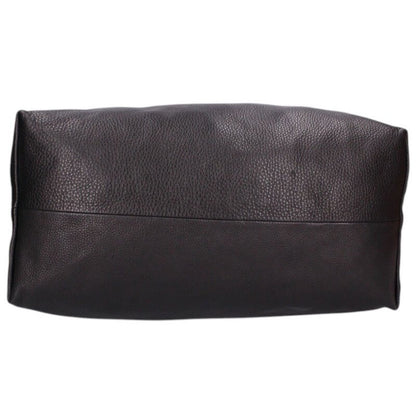 Rick Owens Leather Shoulder Bag Black x Silver
