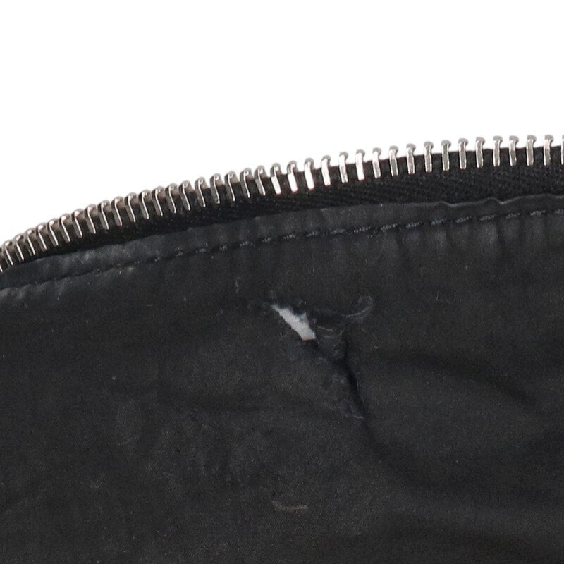 Rick Owens Leather Shoulder Bag Black x Silver