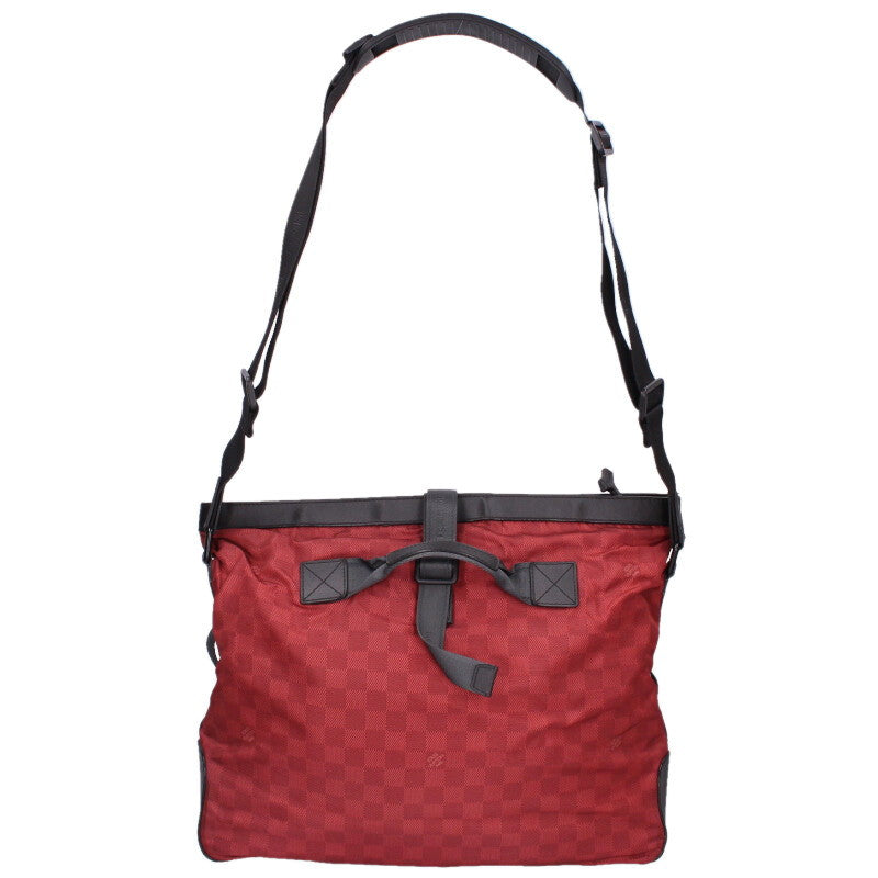 Louis Vuitton Damier Challenge Shoulder Bag Red