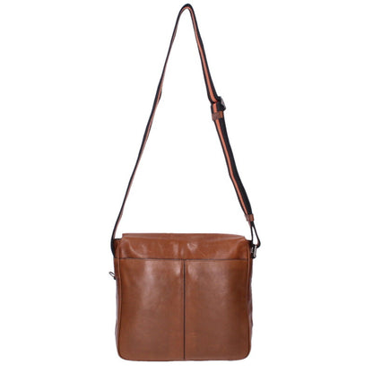 COACH Brown Metropolitan Map Leather Flap Bag Size ONE SIZE