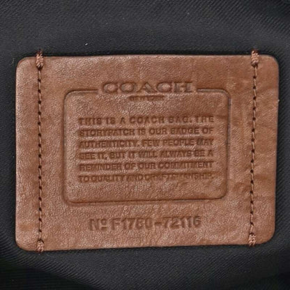 COACH Brown Metropolitan Map Leather Flap Bag Size ONE SIZE