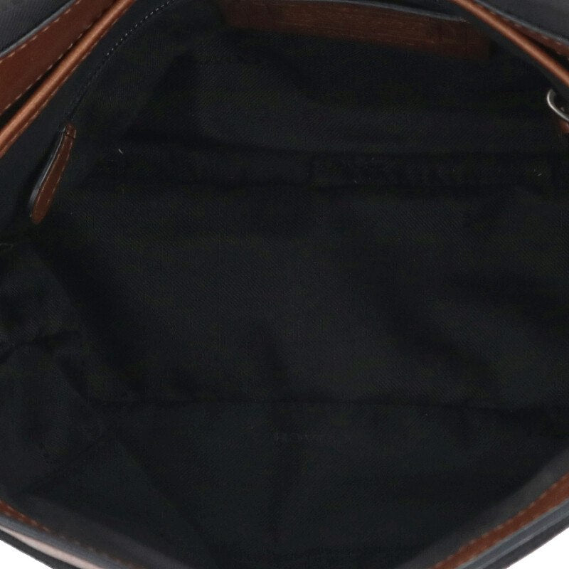 COACH Brown Metropolitan Map Leather Flap Bag Size ONE SIZE