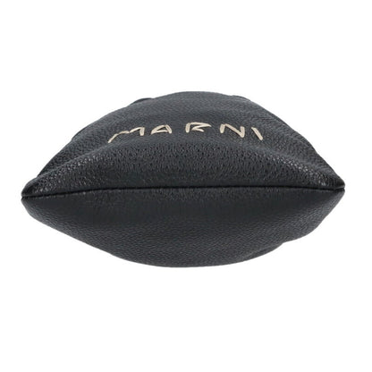 Marni Leather Phone Case Shoulder Bag Black