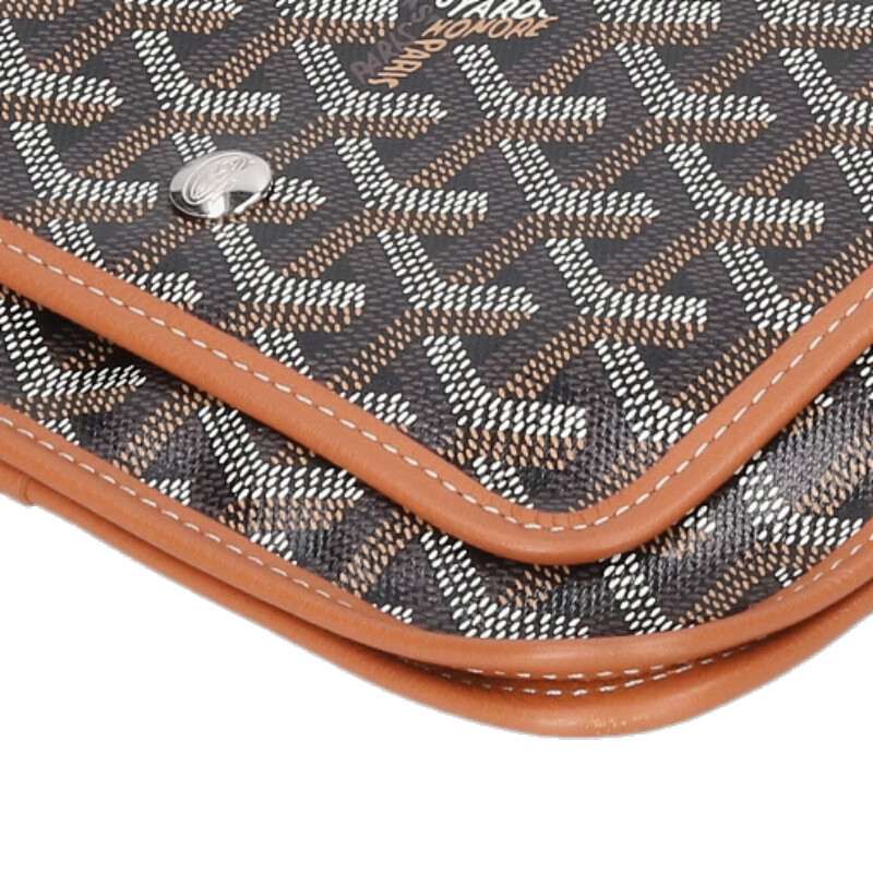 GOYARD Brown Plume PVC Wallet Pouch Shoulder Size ONE SIZE