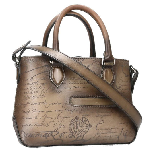 Berluti Green Scritto Leather 2-Way Shoulder Size ONE SIZE