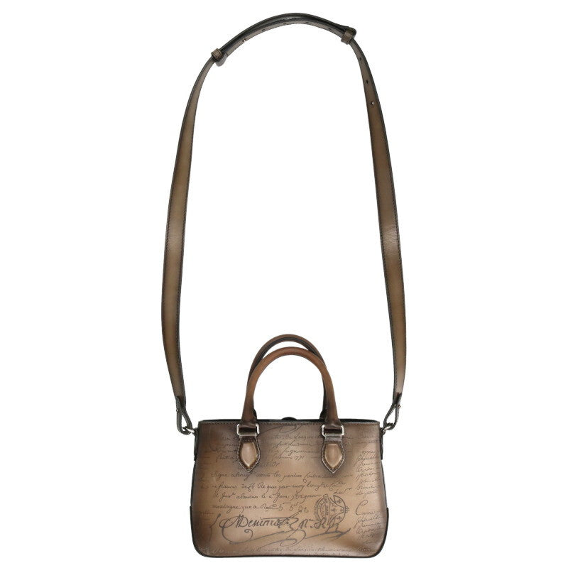 Berluti Green Scritto Leather 2-Way Shoulder Size ONE SIZE