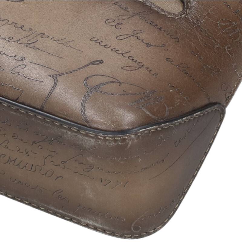 Berluti Green Scritto Leather 2-Way Shoulder Size ONE SIZE