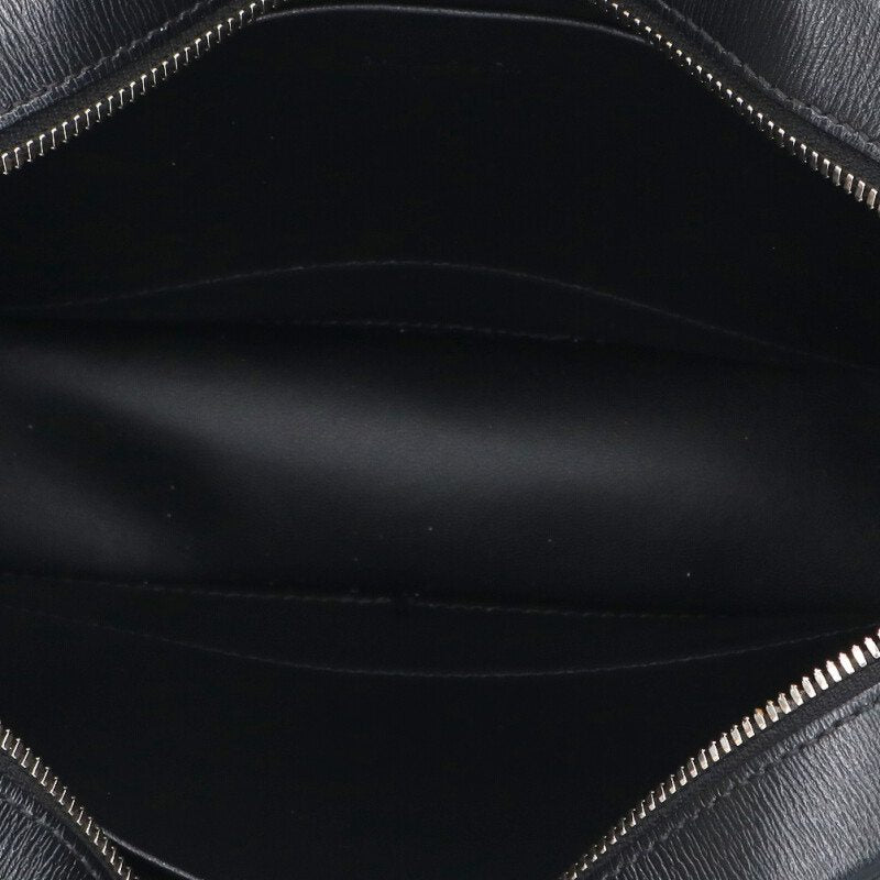 Balenciaga Leather Shoulder Bag Black x Silver