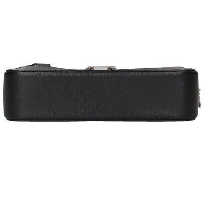 Balenciaga Leather Shoulder Bag Black x Silver