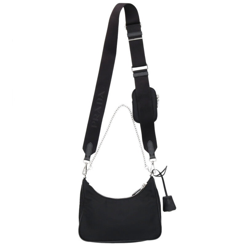 PRADA 1BH204 Re-Nylon Triangle Logo Pouch Size ONE SIZE