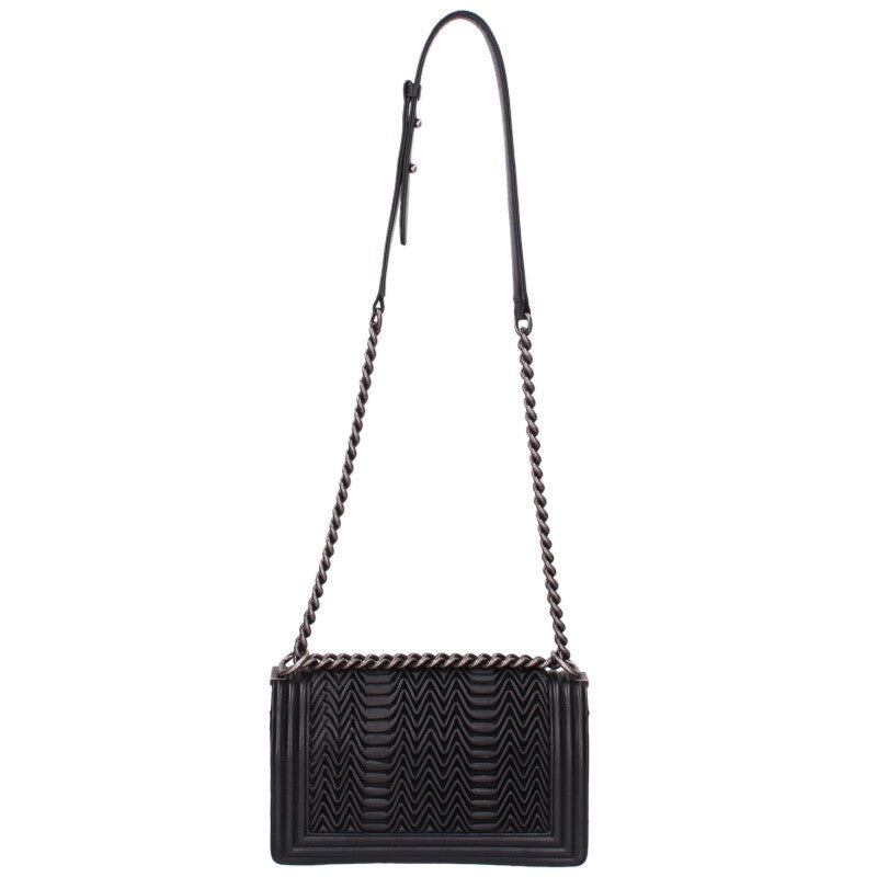 CHANEL Boy Chanel Embossed Lambskin Chain Size ONE SIZE