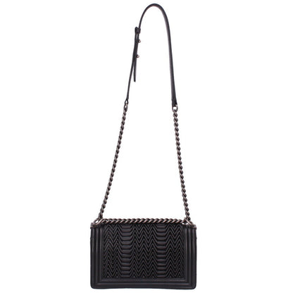 CHANEL Boy Chanel Embossed Lambskin Chain Size ONE SIZE