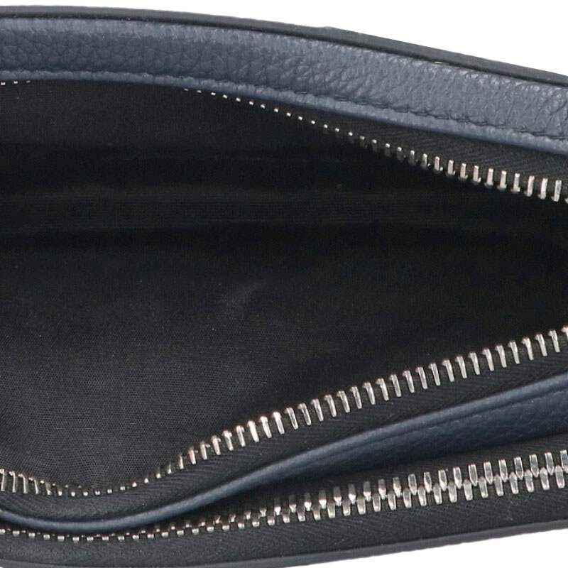 DIOR x STUSSY Logo Leather Shoulder Bag Navy Size ONE SIZE