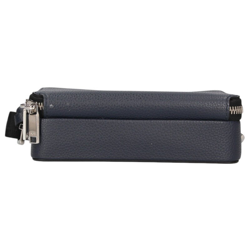 DIOR x STUSSY Logo Leather Shoulder Bag Navy Size ONE SIZE