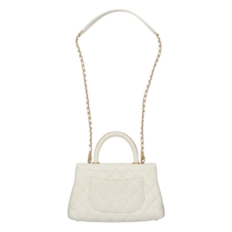 CHANEL Quilted Coco Top Handle 2-Way Shoulder Size ONE SIZE