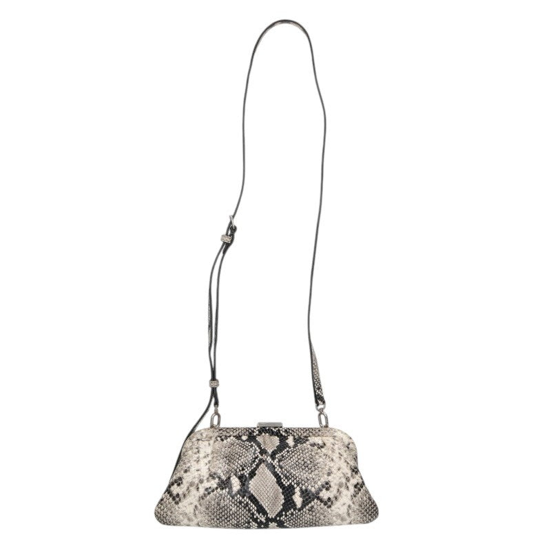 Balenciaga Logo Print Shoulder Bag White x Black