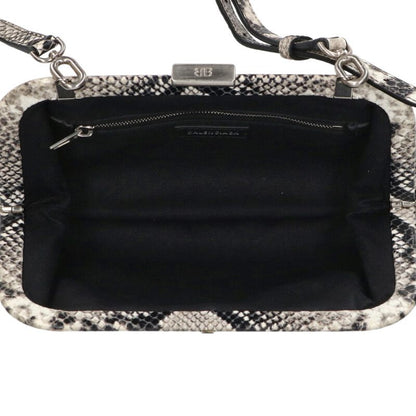 Balenciaga Logo Print Shoulder Bag White x Black