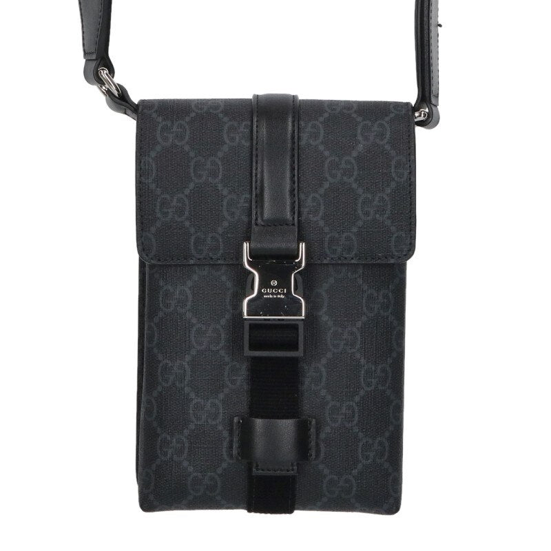 GUCCI GG Pattern Super Mini Shoulder Bag Black Size ONE SIZE