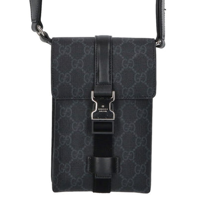 GUCCI GG Pattern Super Mini Shoulder Bag Black Size ONE SIZE