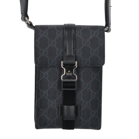GUCCI GG Pattern Super Mini Shoulder Bag Black Size ONE SIZE