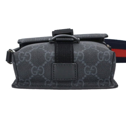 GUCCI GG Pattern Super Mini Shoulder Bag Black Size ONE SIZE