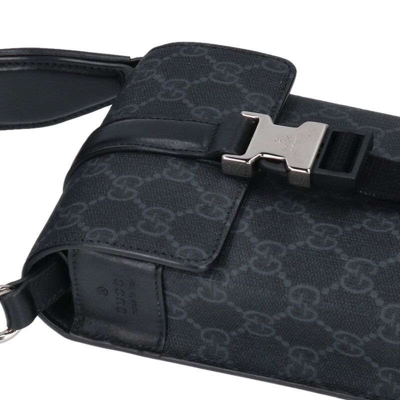GUCCI GG Pattern Super Mini Shoulder Bag Black Size ONE SIZE