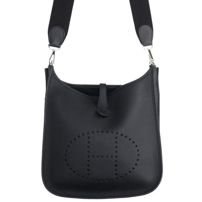 HERMES Evelyne 3 PM Taurillon Clemence Black Size ONE SIZE