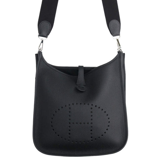 HERMES Evelyne 3 PM Taurillon Clemence Black Size ONE SIZE