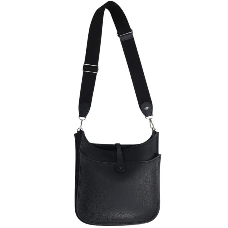 HERMES Evelyne 3 PM Taurillon Clemence Black Size ONE SIZE