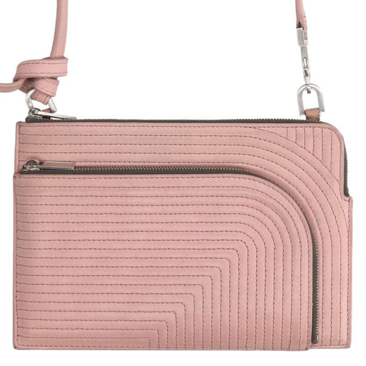 Rick Owens Leather Shoulder Bag Pink Size ONE SIZE