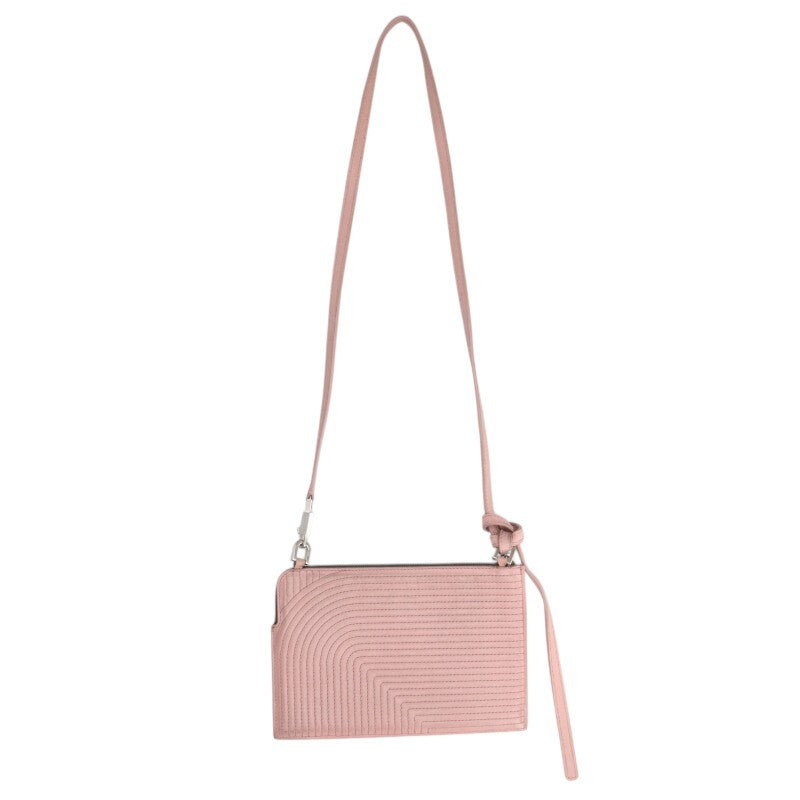 Rick Owens Leather Shoulder Bag Pink Size ONE SIZE
