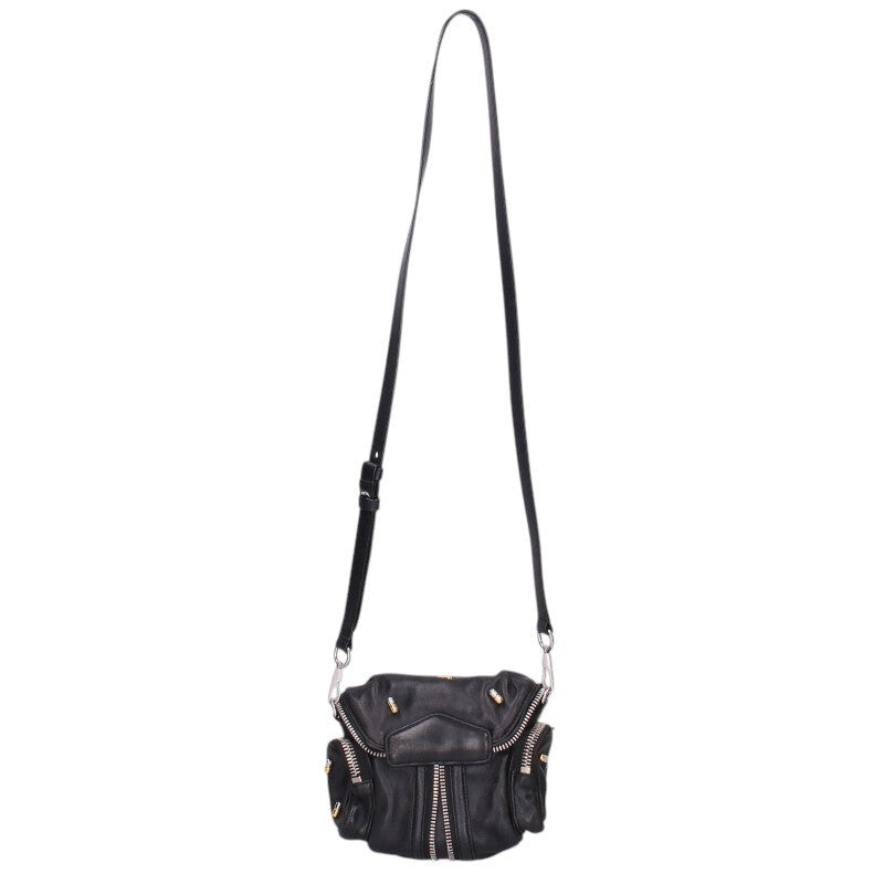 ALEXANDER WANG Leather Shoulder Bag Black Size ONE SIZE