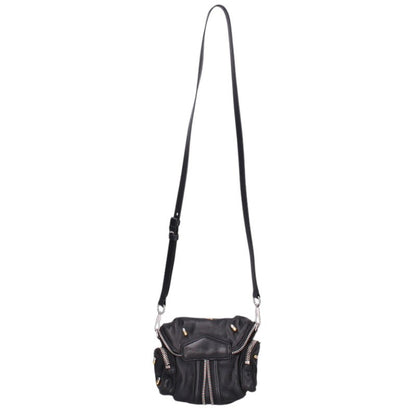 ALEXANDER WANG Leather Shoulder Bag Black Size ONE SIZE