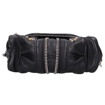 ALEXANDER WANG Leather Shoulder Bag Black Size ONE SIZE
