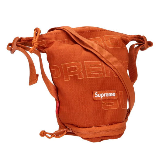 SUPREME 21AW Neck Pouch Box Logo Nylon Orange Size ONE SIZE