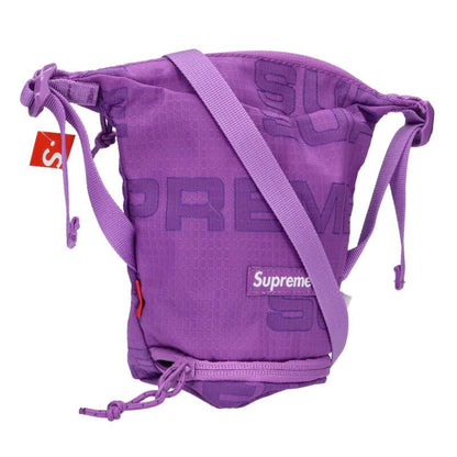 SUPREME 21AW Box Logo Nylon Neck Pouch Size ONE SIZE Purple