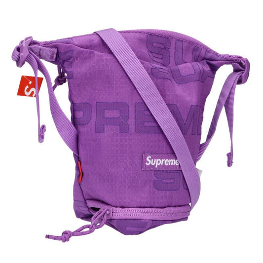 SUPREME 21AW Box Logo Nylon Neck Pouch Size ONE SIZE Purple